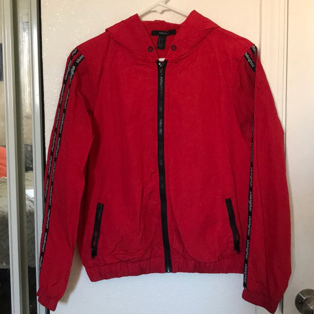 Red Windbreaker Forever 21